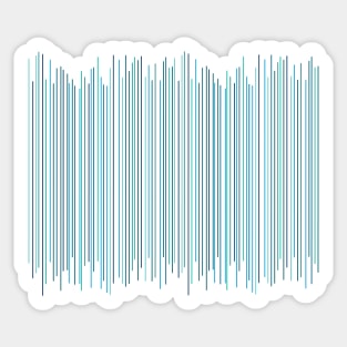 Modern Thin Blue Lines Dancing Sticker